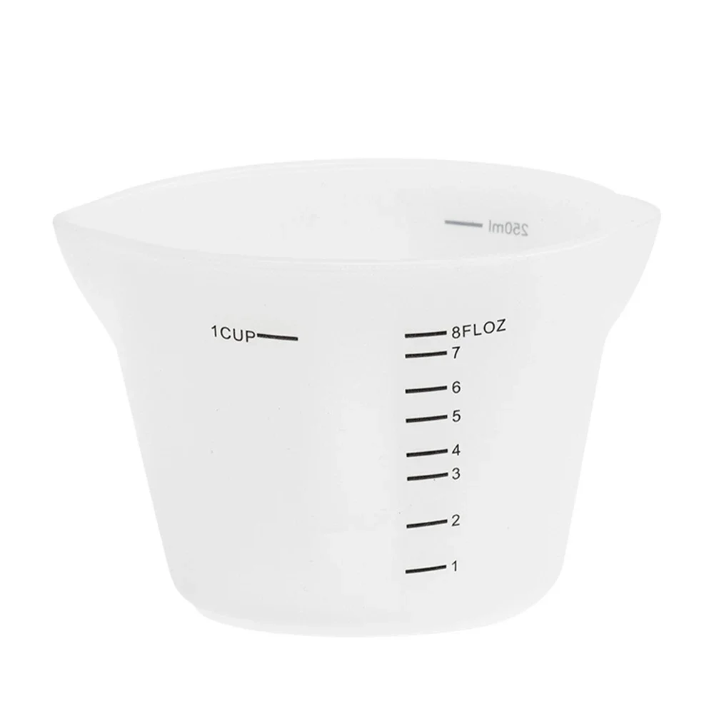 Taza de Medición de Silicona Con Escala, Transparente, Resistente Al Calor, Herramientas para Hornear MDUG (pequeño)