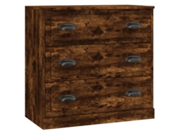 Aparador Carvalho Smoked Madeira Derivatives 70x35,5x67,5 cm MAISON EXCLUSIVE