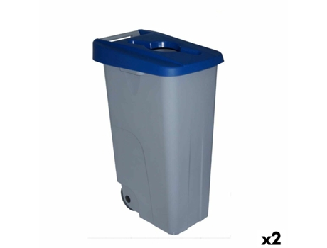 Caixote do Lixo com Rodas Denox 110 L Azul 58 x 41 x 89 cm