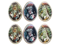 Conjunto De 6 Caixas De Presente De Páscoa Com Estampa De Coelho, Ideais Para Doces, Biscoitos E Folhas De Chá. Hengjian