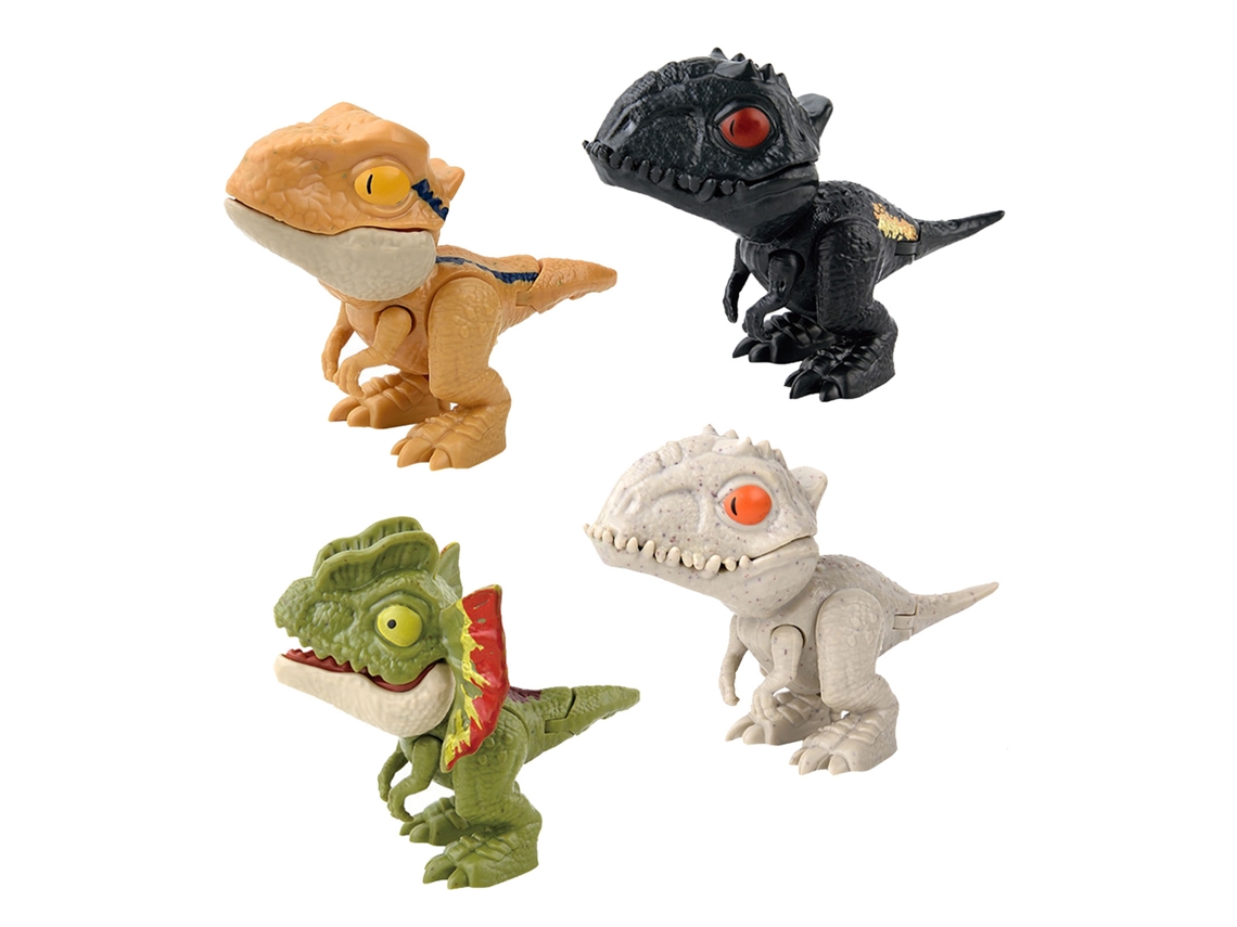 Mali 4pcs Brinquedo Dinossauro Manual Inovador com Articulação Móvel Forma Realista para Crianças
