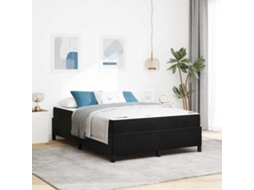 Vidaxl Estrutura Da Cama Preto 140 X 200 Cm Tecido
