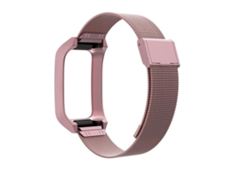 Bracelete para Xiaomi Mi Band 7 Pro Metal com Fivela Milanesa Rosa XIAOMOYU