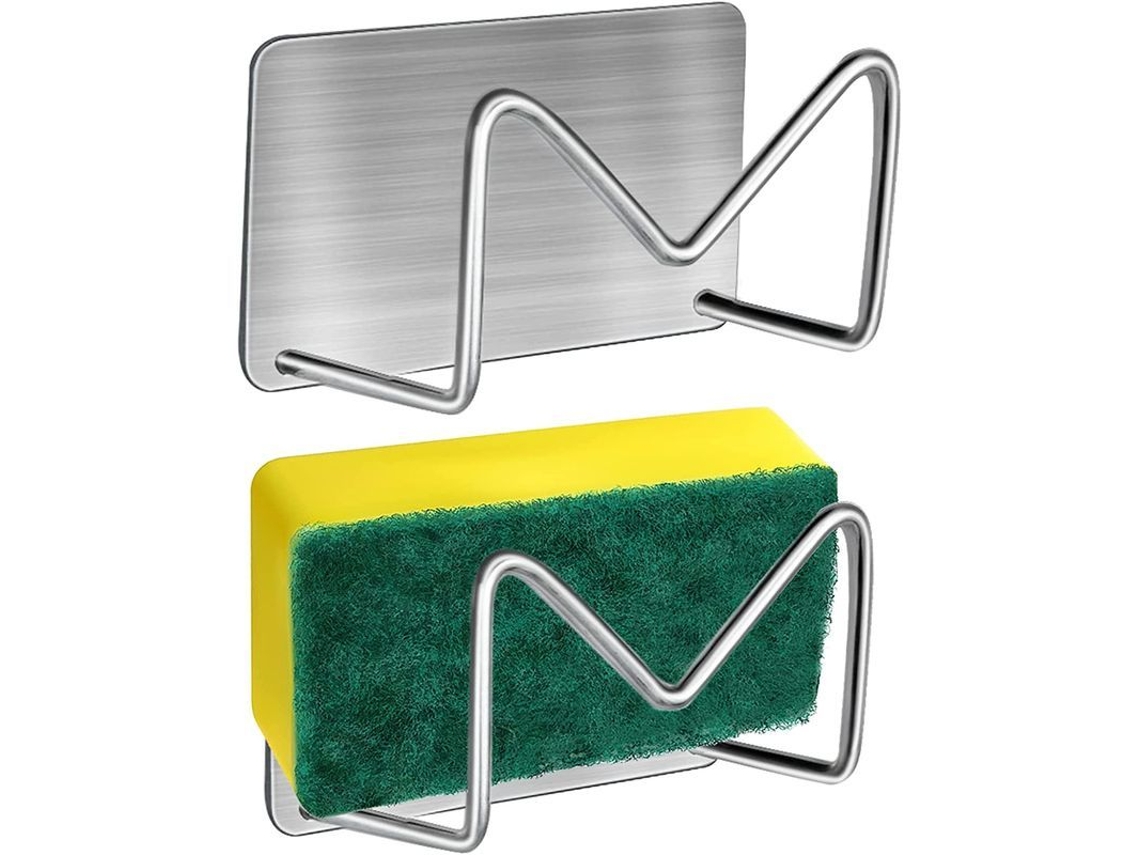 Suporte para Esponja Nova Line, Autoadesivo, 2 unidades, Aço Inoxidável 304