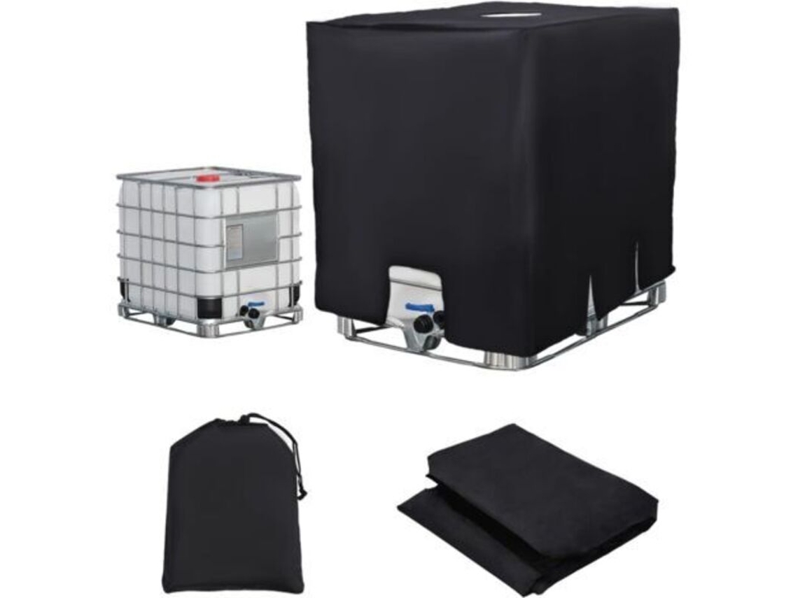 Capa Para Tanque De Água Ibc De 300l, Impermeável, À Prova De Vento, Resistente A Raios Uv, Em Tecido 420d Resistente A Rasgos, Com Zíper.