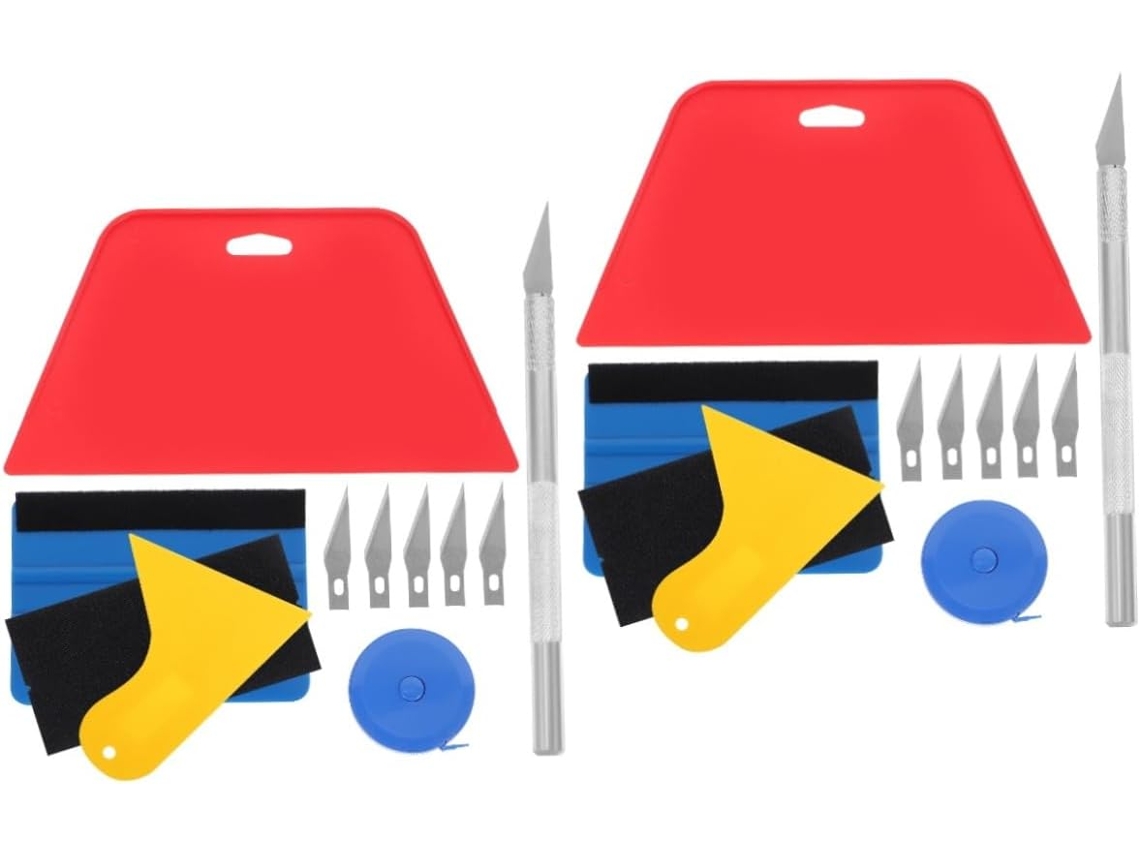 Kit De Ferramentas Para Remoção E Aplicação De Papel De Parede Com 2 Peças, Incluindo Rodo E