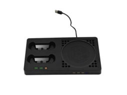 Carregador de Console Jogos com Indicador Led, Design Ultrassilencioso, Velocidade Ajustável, em Abs. GOKOCO