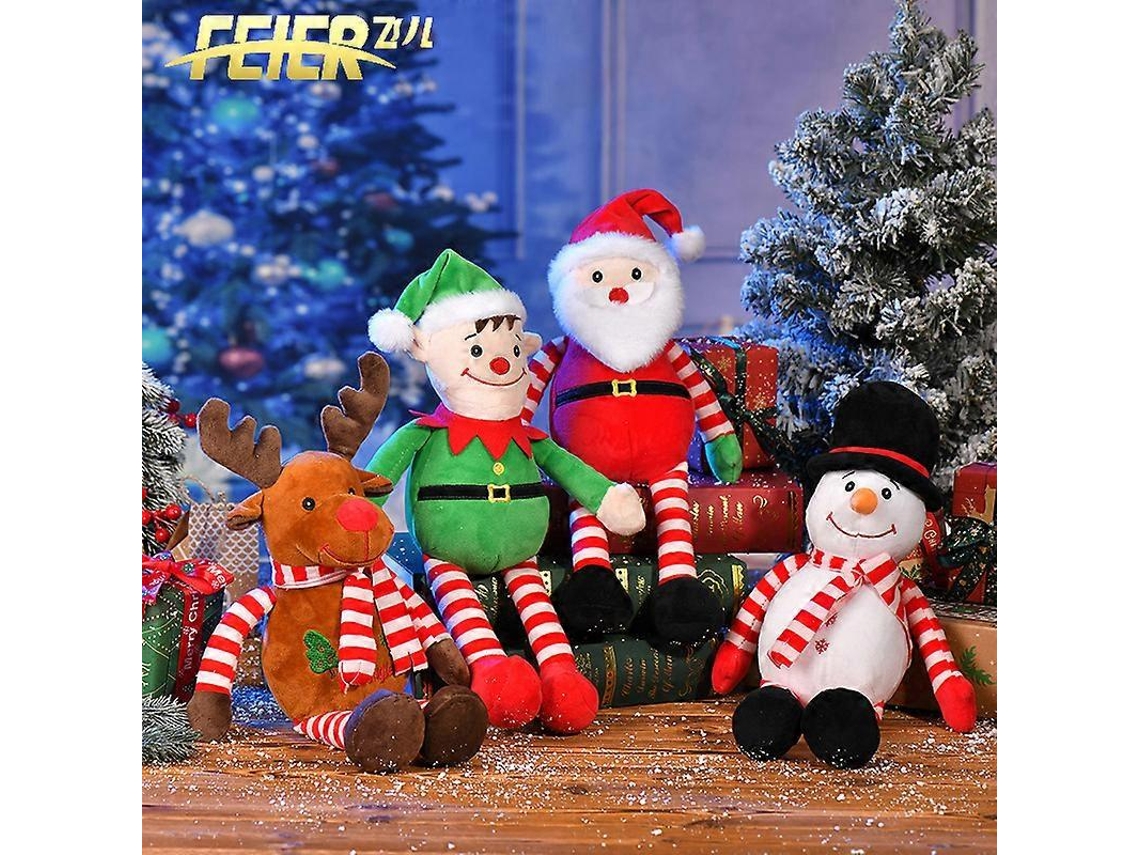 Peluche De Natal Boneco De Neve Com Pernas Compridas