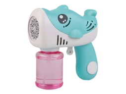 Máquina de Bolhas de Sabão em Formato de Golfinho da ATS para Crianças, 12 Furos, Brinquedo Automático Anti-Vazamento para Uso Externo, Verde