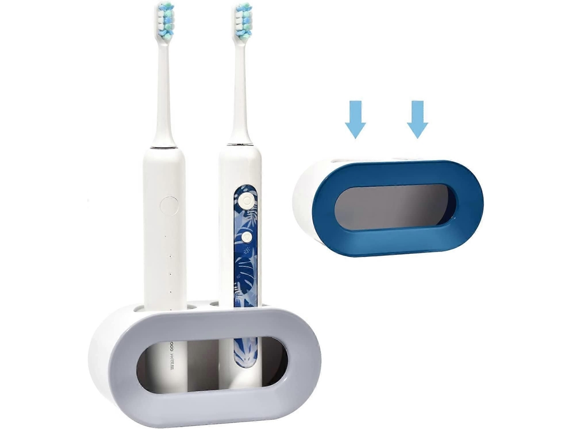 Conjunto De 2 Suportes Para Escova De Dentes Elétrica, Suporte De Parede Com Drenagem, Armazenamento Para Escova De Dentes Elétrica, Suporte De P