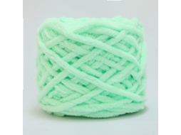 Fio Chenille 7mm Para Mantas E Chinelos 100g Verde Panoona