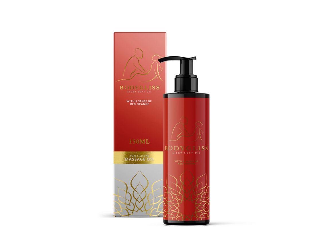 Bodygliss Lubrificante E Óleo De Massagem Em 1 Laranja Sanguínea 150 Ml BODYGLISS