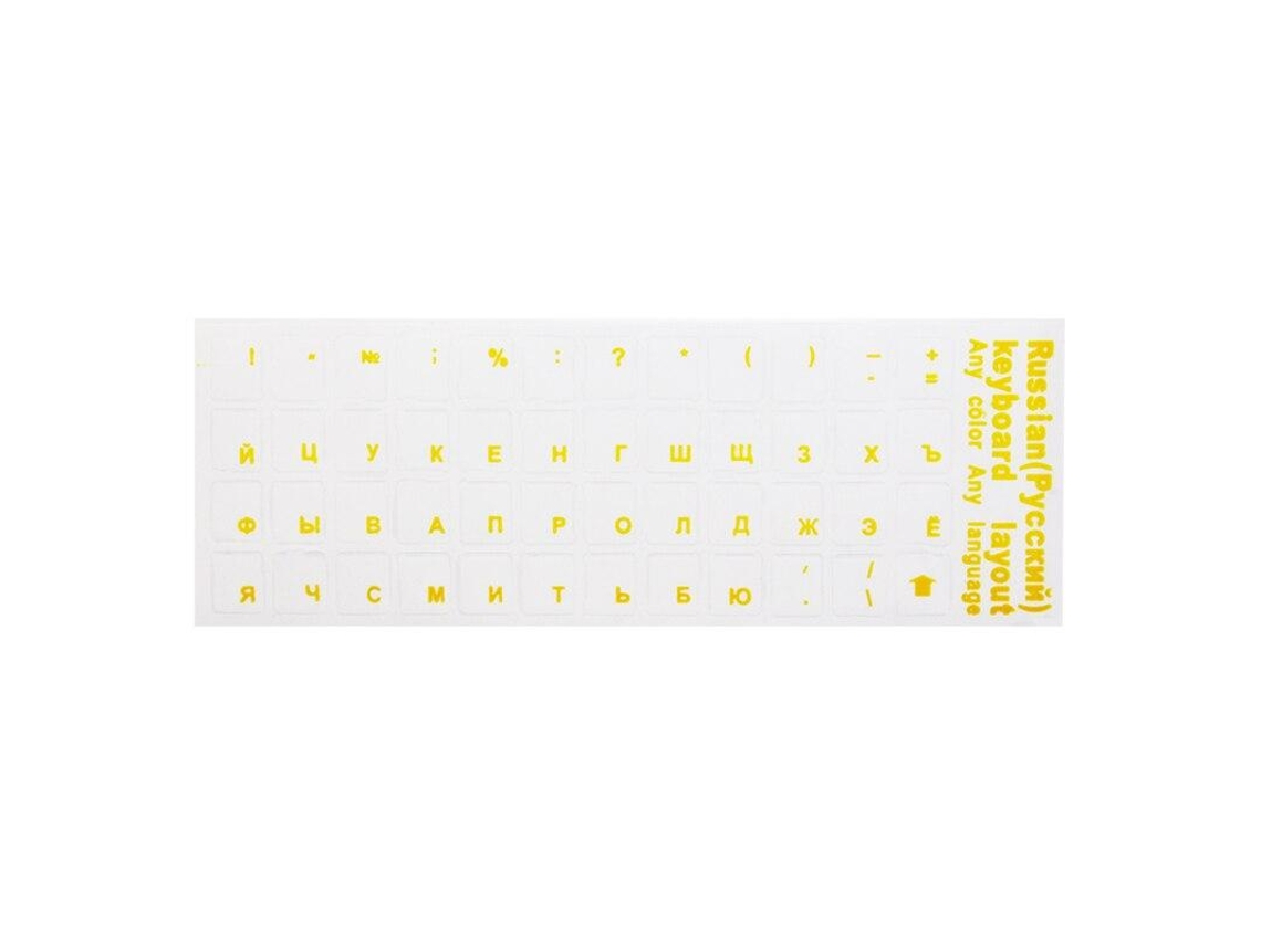 Adesivos Para Teclado Russo Transparente Brilvibera