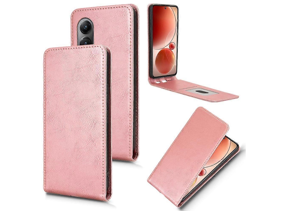 Capa De Couro Com Flip Vertical Magnético Para Celular