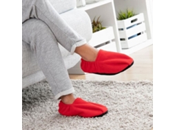 Chaussons Aquecidos Micro Ondas Shop Story Hot Sox Red Vermelho Unissex 60 Min De Calor