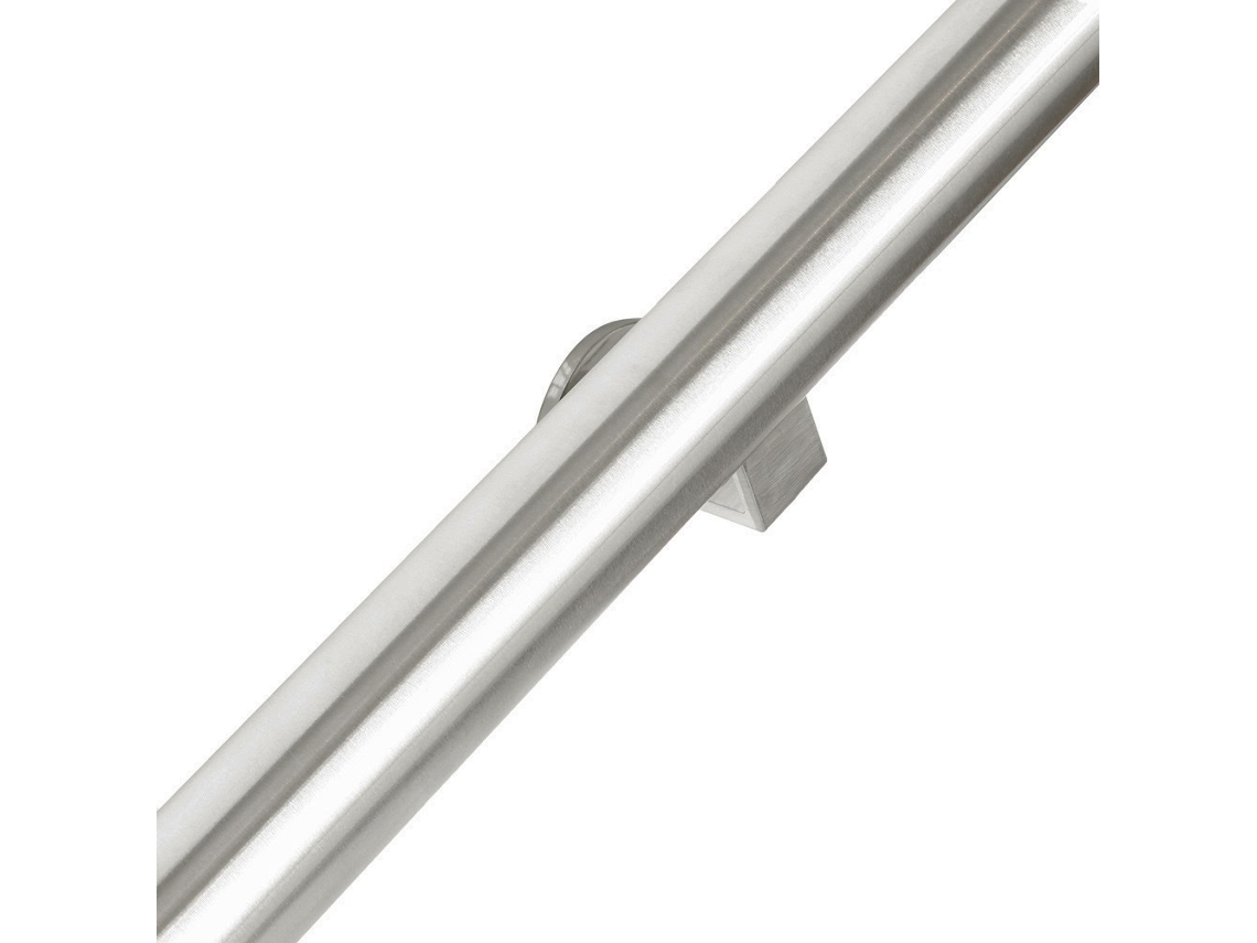 Corrimão de Aço Inoxidável Escovado 120 Cm 2 Suportes IVOL