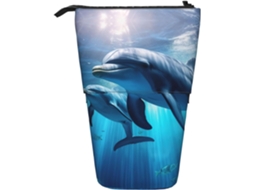 Animals Case Trousse Crayons Télescopique Stingrays Print Trousse Retractable Crayon Cosmé Peil