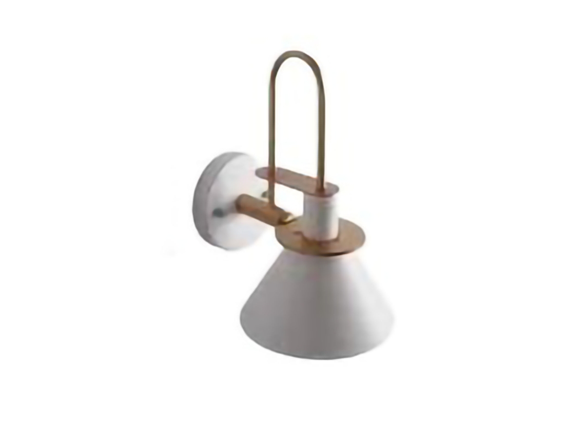 Rebe-lâmpada De Parede Vintage Estilo Industrial Moderno Simples Clarion De Metal Para Dormitório Recâmara Branca