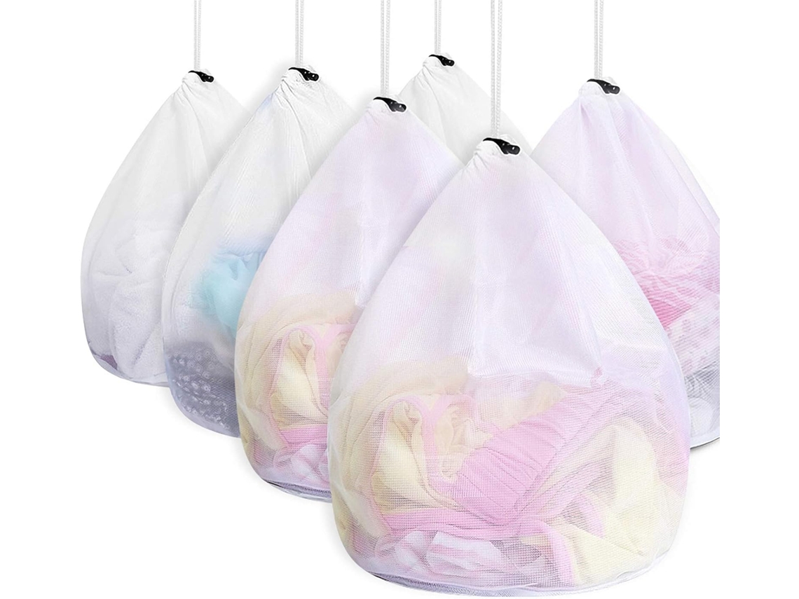 Sacos para Lavar Roupa na Máquina de Lavar, Pacote com 6 Unidades BRILVIBERA