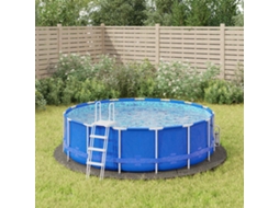 Vidaxl Pano Para Chão De Piscinas Ø366 Cm Poliéster Geotêxtil Cinza