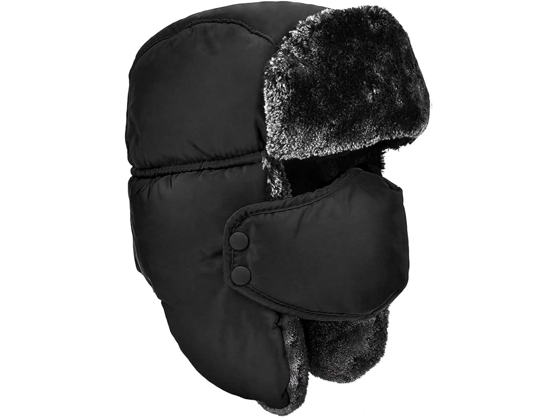Chapéu de inverno unissex bomber com abas de orelhas, quente para esqui e atividades externas ZYBLSSBB