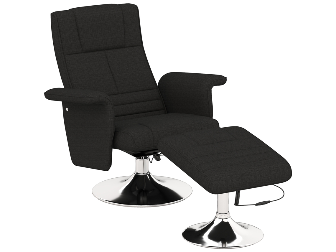 Cadeira de Massagem com Apoio para os Pés e Encosto Ajustável SINI TECH STORE (78x95x88 cm) Preta