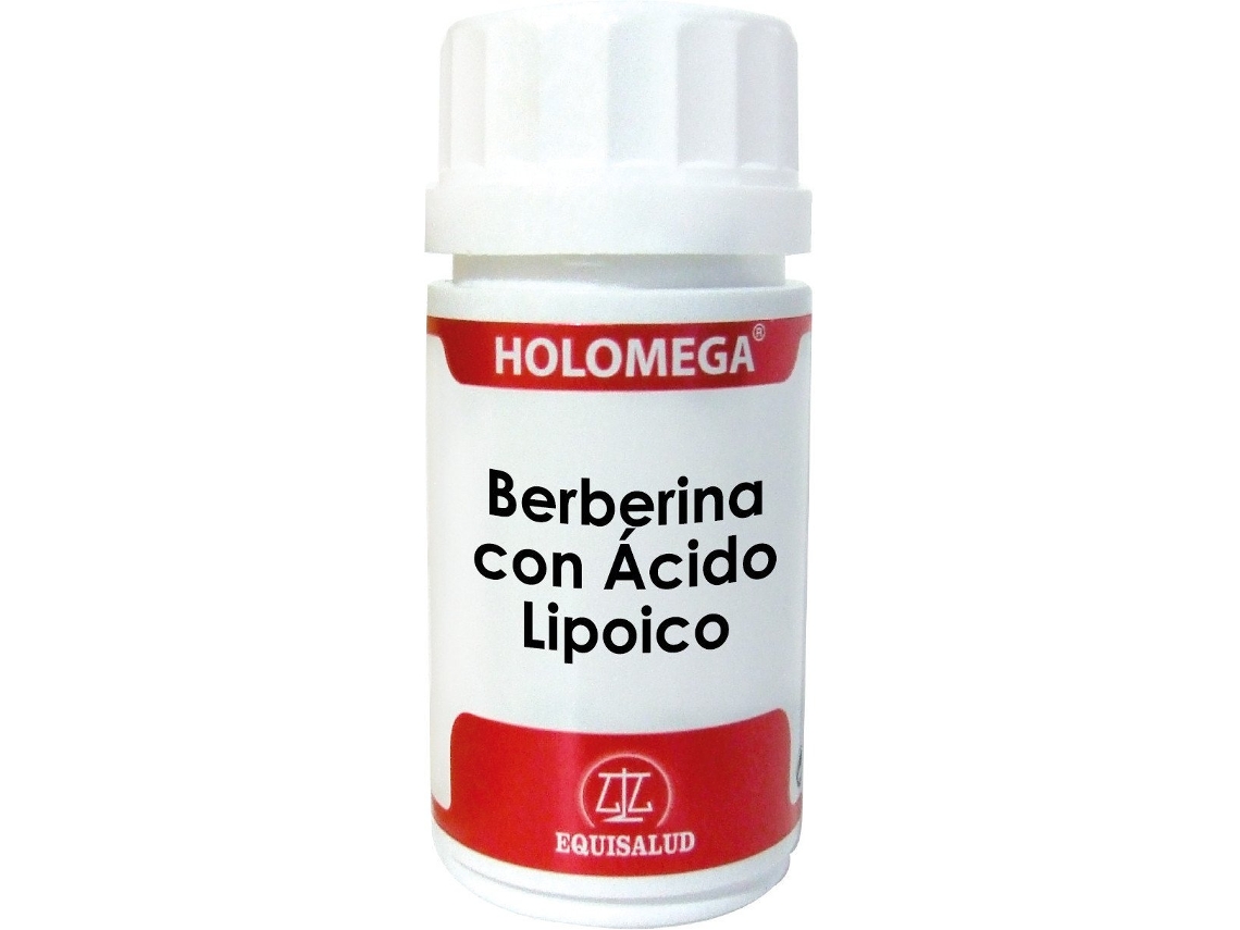 Suplemento Alimentar EQUISALUD Holomega Berberina com Acido Lipoico 50 Cápsulas