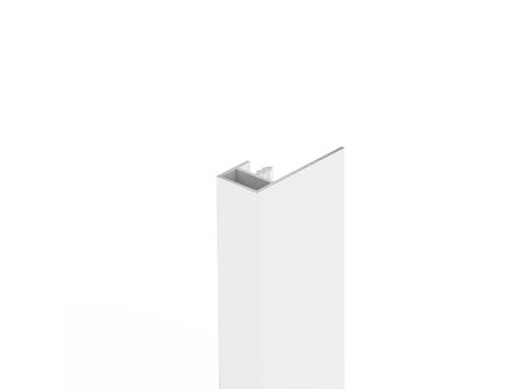 Perfil vertical ateneo 2.45 sp16 acabado blanco mate