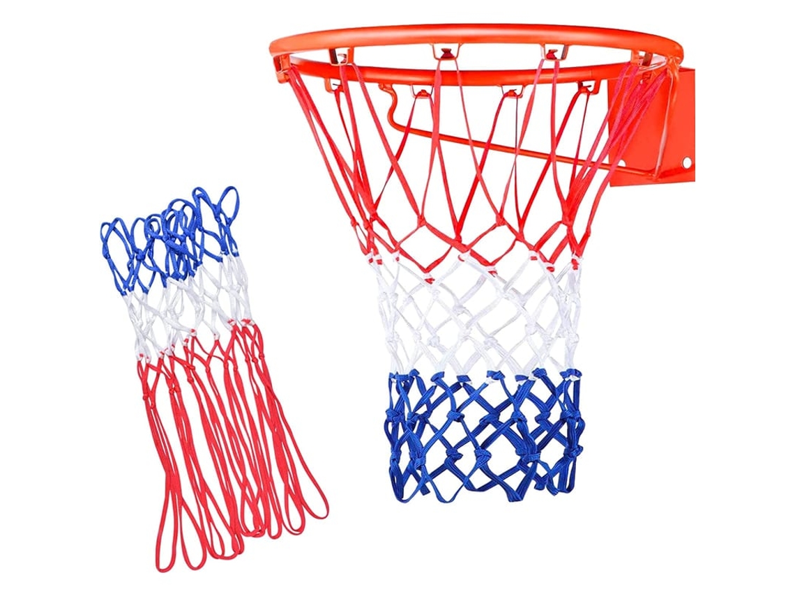 2-pack Rede De Basquete Substituta, Resistente, Todo Clima Vermelho/branco/azul, Acessórios Esportivos Indoor E Outdoor