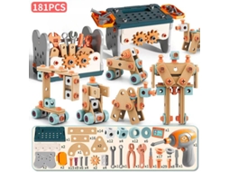 Conjunto De Ferramentas Infantil, 181 Pcs Brinquedos Educativos Para Montar, Presentes De Aniversário/natal Para Crianças Cuich