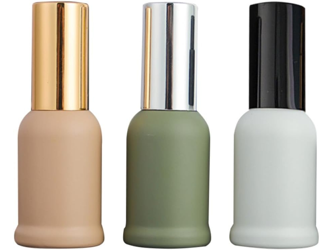 Conjunto De 3 Frascos De Vidro Para Perfume Com Spray, À Prova