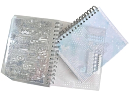 Livro De Adesivos Transparentes Dupla Camada Com 32 Folhas Para Scrapbooking, Decoração De Diários, Dupla Face