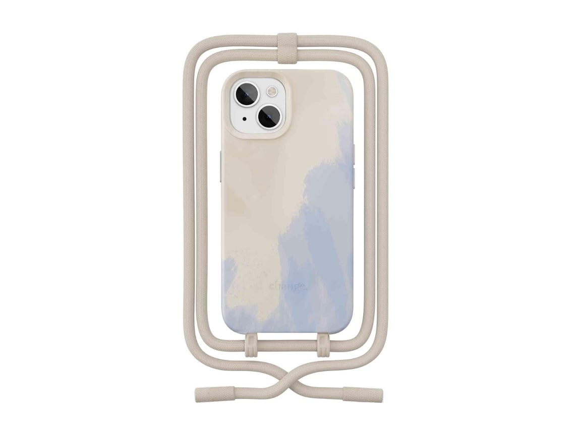 Capa WOOD ACCESSORIES iPhone 15 Plus Change (Outlet Caixa Aberta - Beje/Azul)