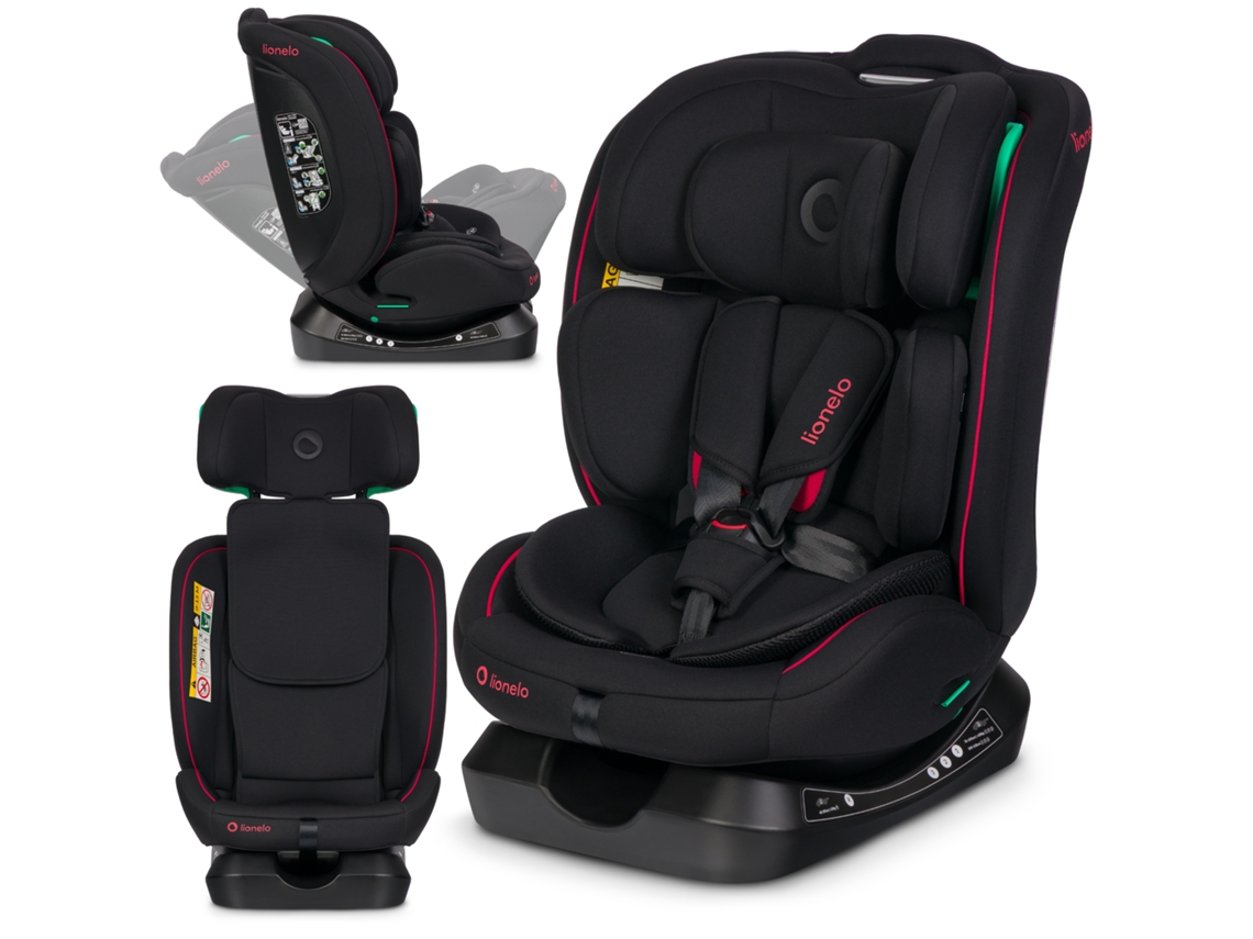 Cadeira Auto LIONELO Aart I size 40 150cm 0 36 Kg Grupo 0+/1/2/3 Preto/vermelho