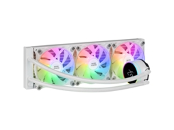 Refrigeração Líquida Aio Tdp 600W MARS GAMING Ml-Lcd360 3X Ventoinha Fdb Argb Tela Lcd Branco