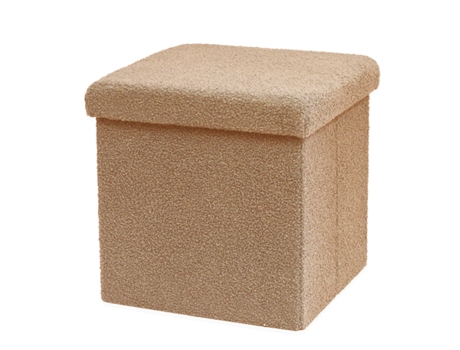 BANQUETA FLURRY MY DEKOR BEGE 38X38X38 CM