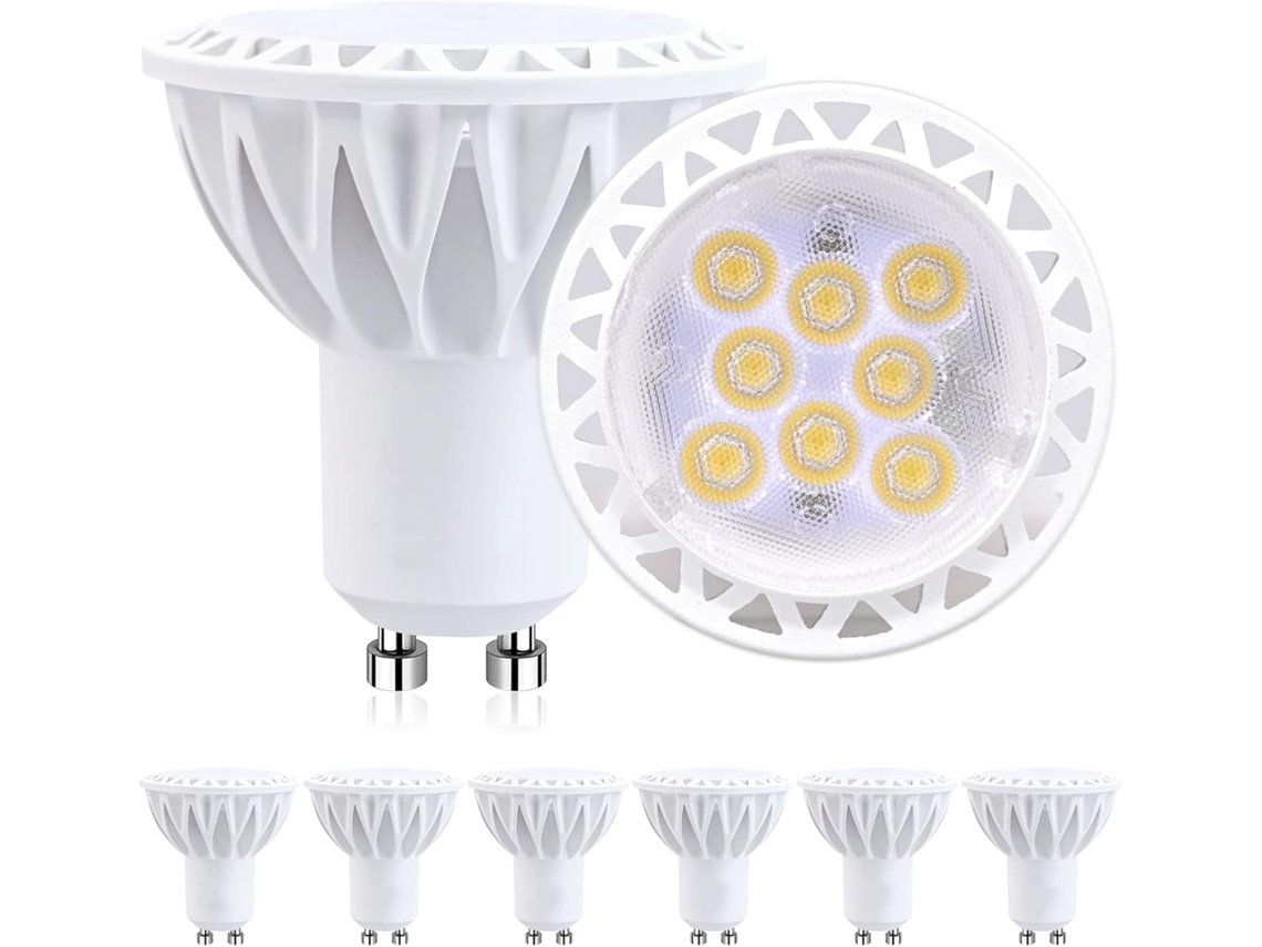 Lâmpadas Led Gu10, Holofote De 2 Pinos, 2700/4000/6000k, Lâmpada Led Gu10 De Reposição, Downlight Embutido, 5w, Pacote Com 6 Brilvibera