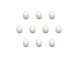 Laxiscreed Pack Com 10 Peças Brancas Sólidas Para Decoração, 3cm X 2cm, Marca Laxiscreed