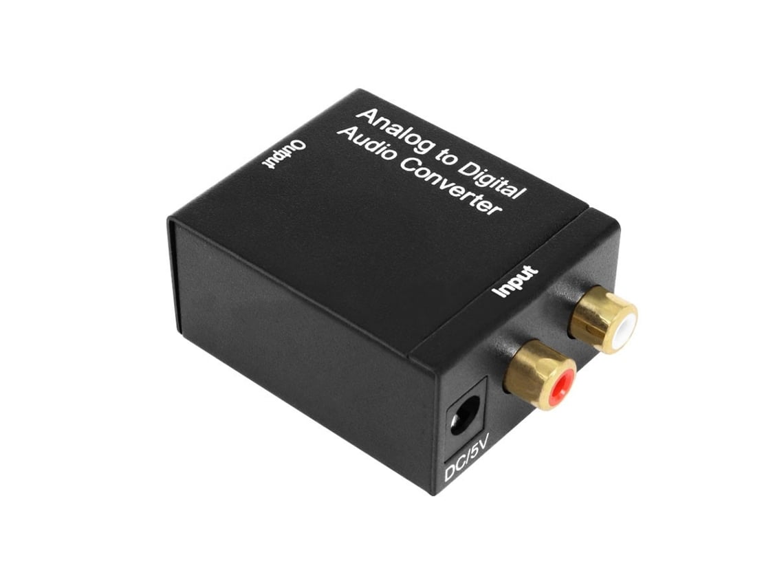 Conversor Audio Analógico para Digital Adaptador Rca para