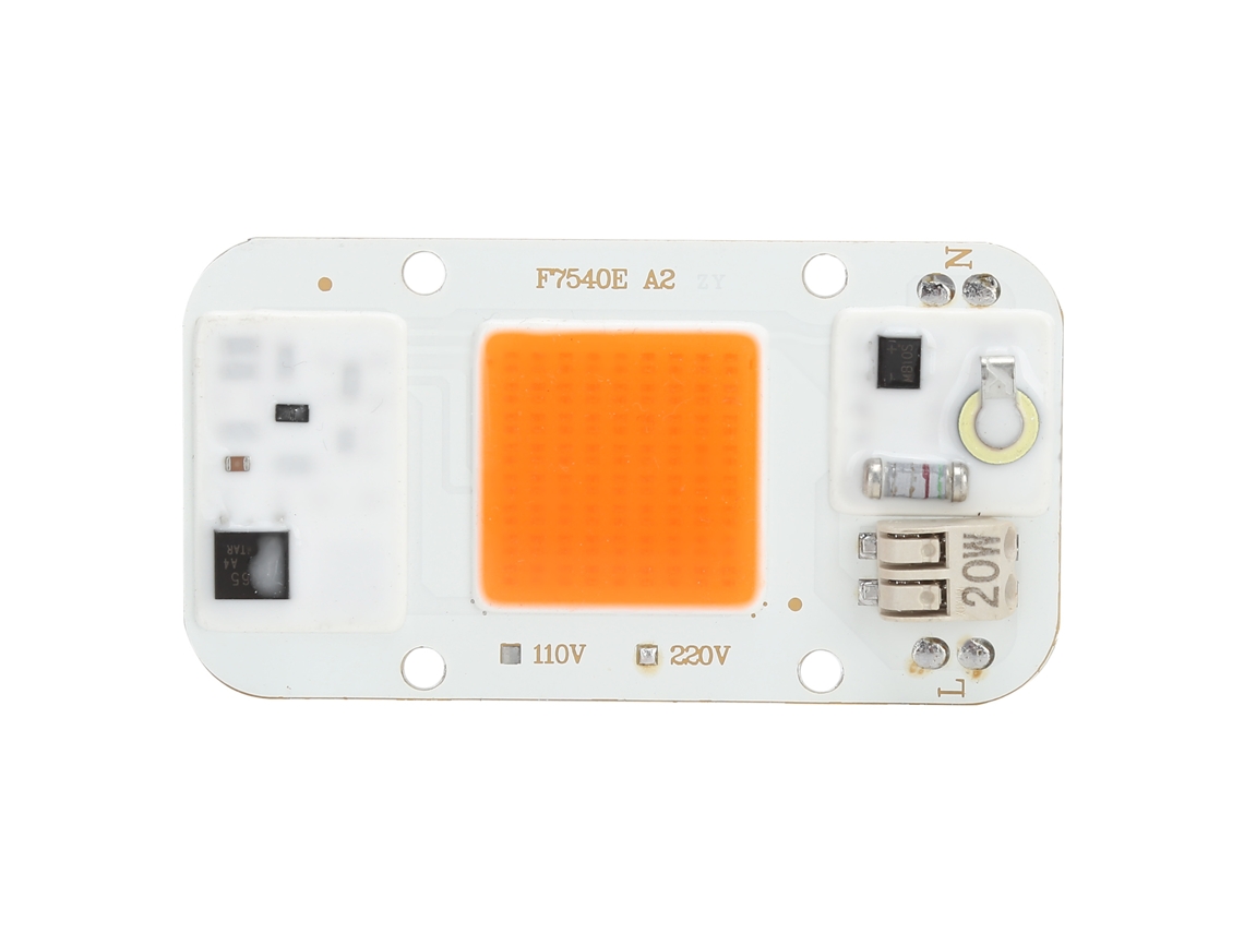 Chip Cob Led 20w 220v Sem Driver para Crescimento de Plantas | S/MARCA
