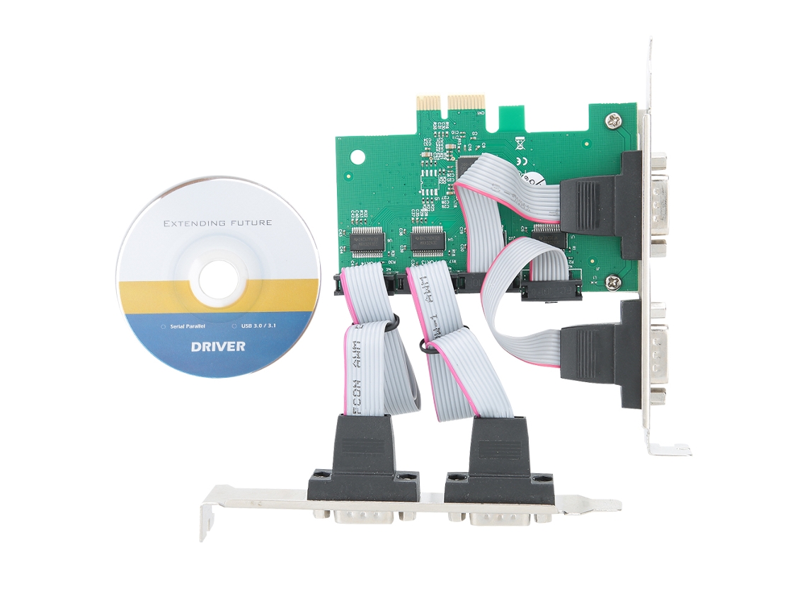 Placa Adaptadora De Interface Serial St318 Ax99100 Pcie 4s Rs-232