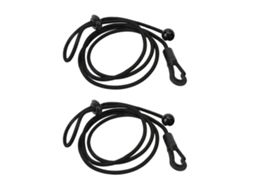 2pcs Cordão Elástico Para Remo De Kayak Canoa 180cm Com Gancho Para Pesca Surfing Acessório De Náutica Preto