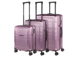 Conjunto de mala rígida JASLEN Oxford Purple Abs (50X76x29 Cm - 95L)