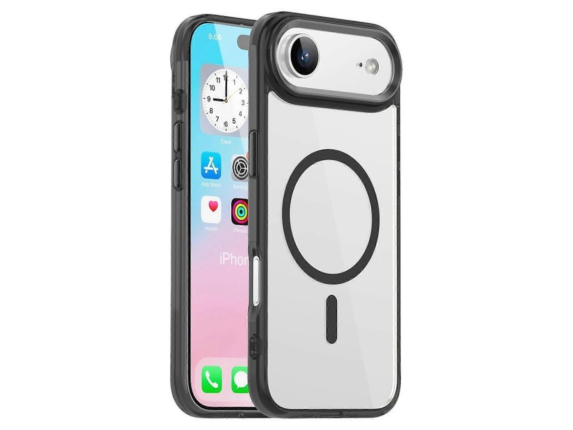 2026 capa Transparente para Iphone Air com Magsafe Tpu + Pc Protetora Anti amarecimento