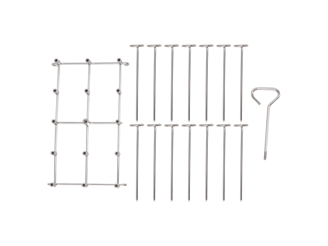 Suporte Vertical Primerox para espetos, 8qt, para Fritadeira Ninja DZ201, aço inox