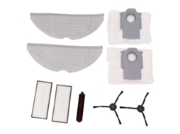 Kits Acessórios para Roborock G20: Pincel Auto limpeza, Pano, Saco Poeira, Filtro, Pincel Lateral | S/MARCA