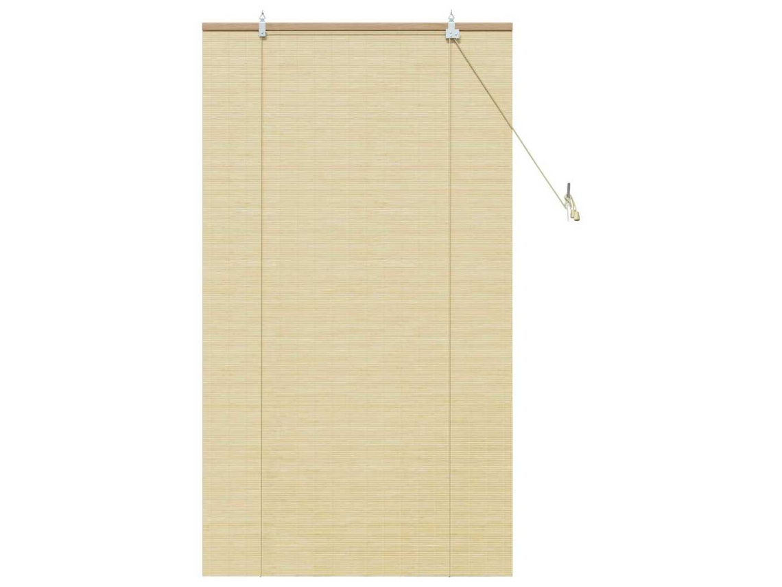 Conjunto 1 Estores De Rolo Vidaxl Castanho Bambu (80 X 160 Cm)