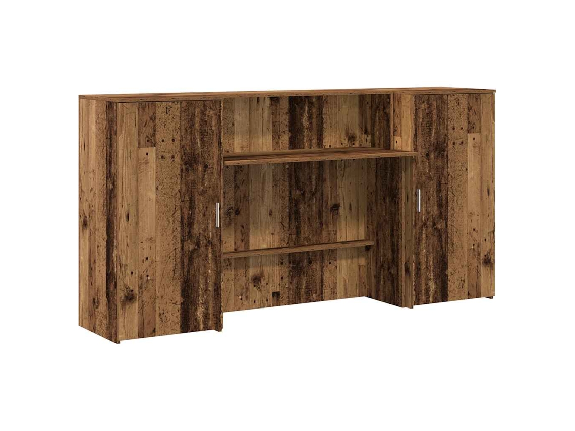 Reception Desk, Reception Desks Vidaxl Marrom Madeira Processada (200 X 50 X 103.5 Cm)