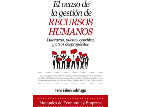 Livro El Ocaso De La Gestión De Recursos Humanos