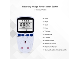 Laxiscreed Tomada Inteligente Com Tela De Monitoramento De Energia E Medição Para Casa